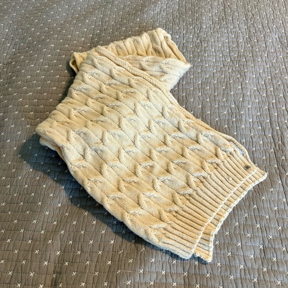 2 for $20 Anne Klein Cream Cable Knit Scarf OS - Picture 3 of 4